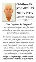 Jose  Virgilio Nunez Perez